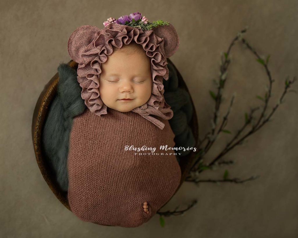 Newborn baby girl photoshoot