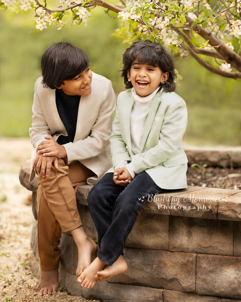 Portrait photo of two brothers