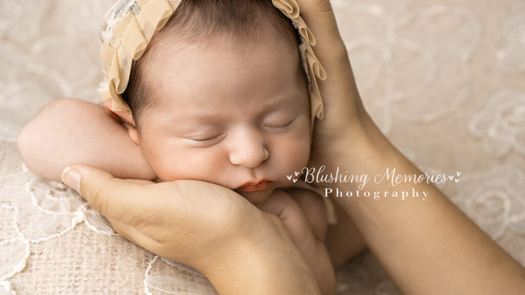newborn baby girl portrait session
