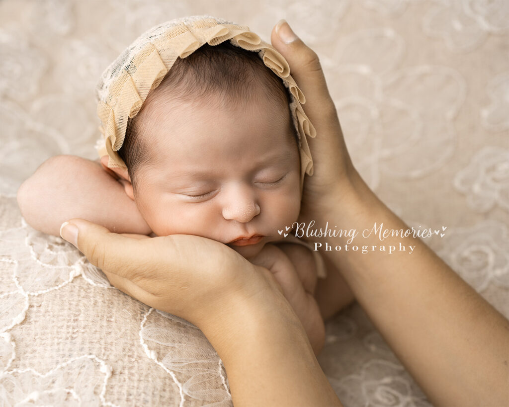 newborn baby girl portrait session