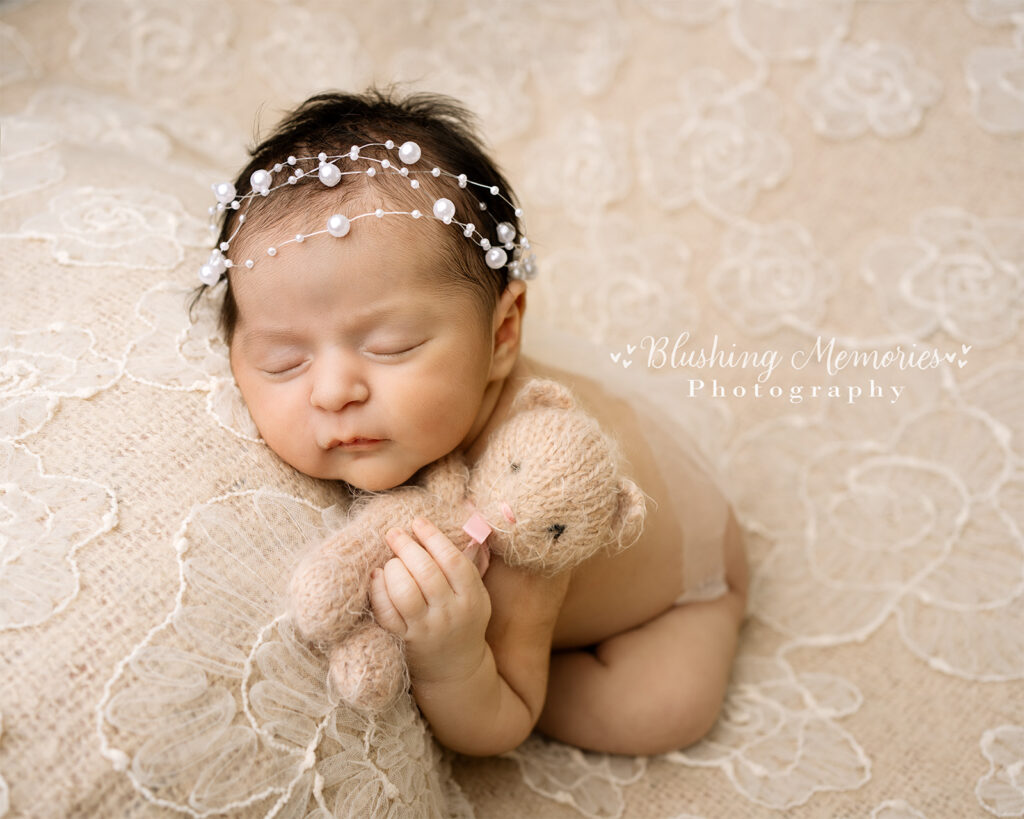 Newborn baby girl photo